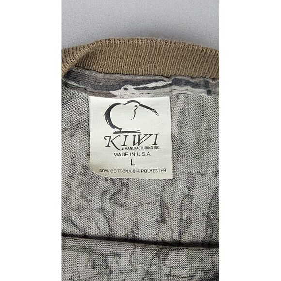 Kiwi RealTree‎ Camo Long Sleeve Shirt Mens Large Hunting Leaf Tree Bark USA. - Picture 2 of 6